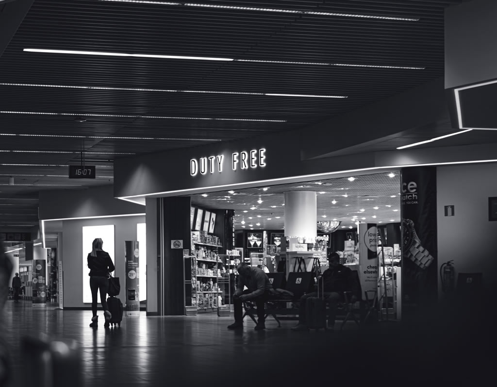 Duty free, retail stores at JFK airport